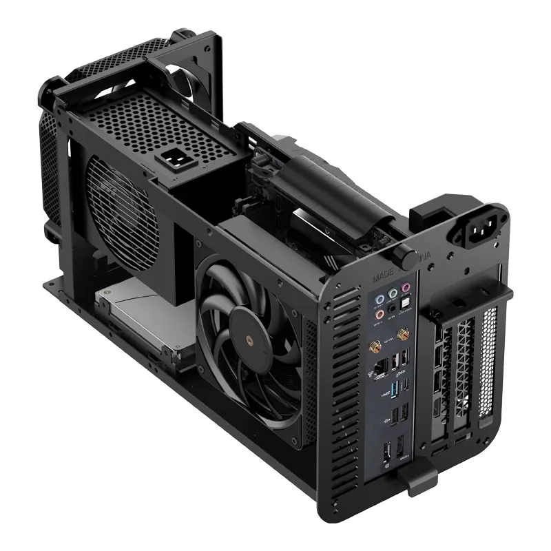 Jonsbo V11 -mini-ITX - case, black, PCI-E 4.0