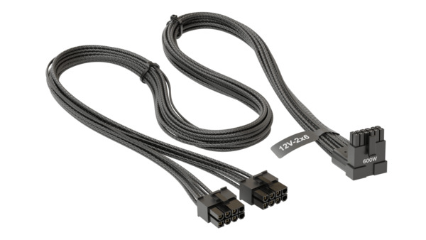 Seasonic SS-2x8P-90&deg;-12V 2x6-600W, musta