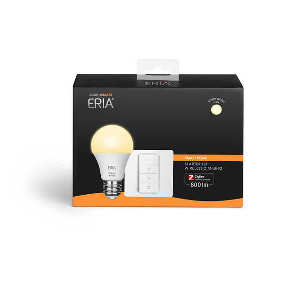 ADUROSMART Kit Lampa E27 Varmvit Dimbar Zigbee