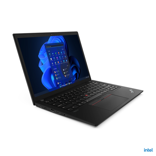 Lenovo ThinkPad X13 G3 13.3&quot; i5-1235U, 16 Gt, 256 Gt SSD, Win 11 Pro -kannettava, Musta