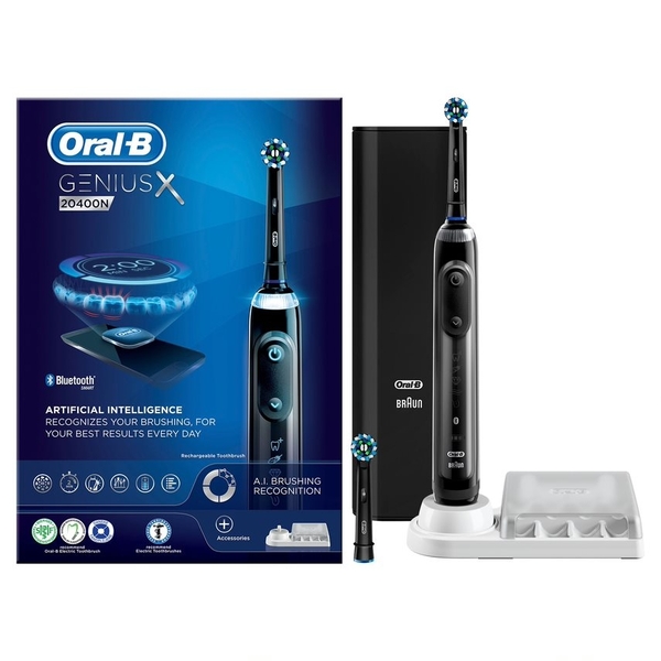 Oral-B Genius X 20400N - s&auml;hk&ouml;hammasharja, Musta