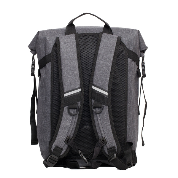 KNOMO HAMILTON Backpack 15inch - Roll top with front pocket GREY