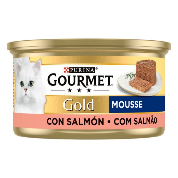 Purina Nestle Gourmet Gold Mousse with Salmon, Kissan m&auml;rk&auml;ruoka, Adult, 85 g