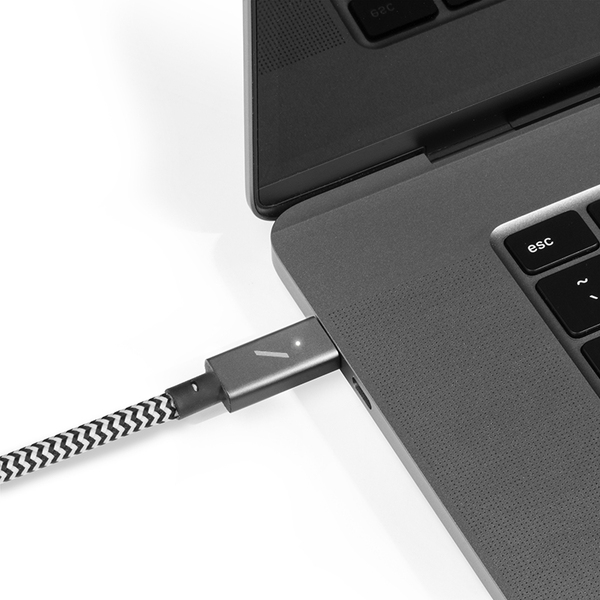 Native Union Belt Cable USB-C - USB-C -kaapeli, 2,4 m, Zebra