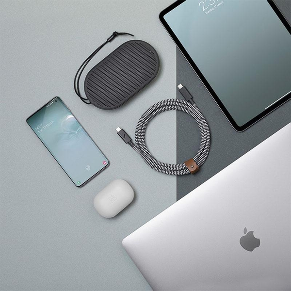 Native Union Belt Cable USB-C - USB-C - cable, 2.4 m, Sage