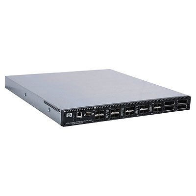 HPE SN6000 Stackable Single Power Fibre Channel Switch - Kytkin - Hallinnoitu - 8 x 8 Gt kuitukanava SFP+ + 4 x XPAK - r&auml;kkiin asennettava