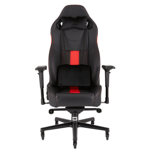 Corsair T2 - Spelstol svart r&ouml;d