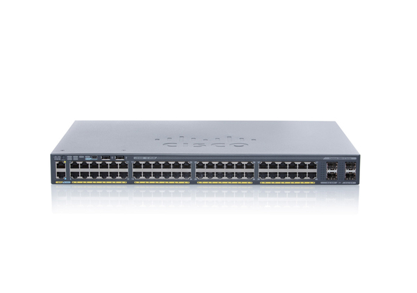 Cisco Catalyst 2960X-48FPD-L - Kytkin - Hallinnoitu - 48 x 10/100/1000 (PoE+) + 2 x 10 Gigabit SFP+ - ty&ouml;p&ouml;yt&auml;, r&auml;kkiin asennettava - PoE+ (740 W)