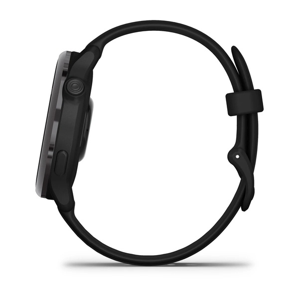 Garmin Vivoactive 6 GPS -&auml;lykello, tummanharmaa ja musta hihna