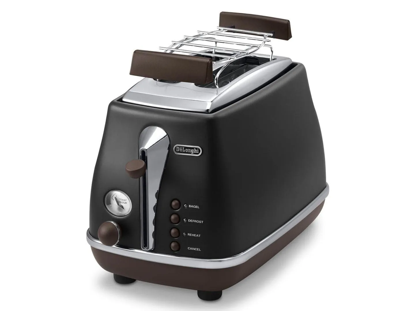 DeLonghi Icona Vintage CTOV 2103.BK -leivänpaahdin, 2 viipale(i)ta,  Musta
