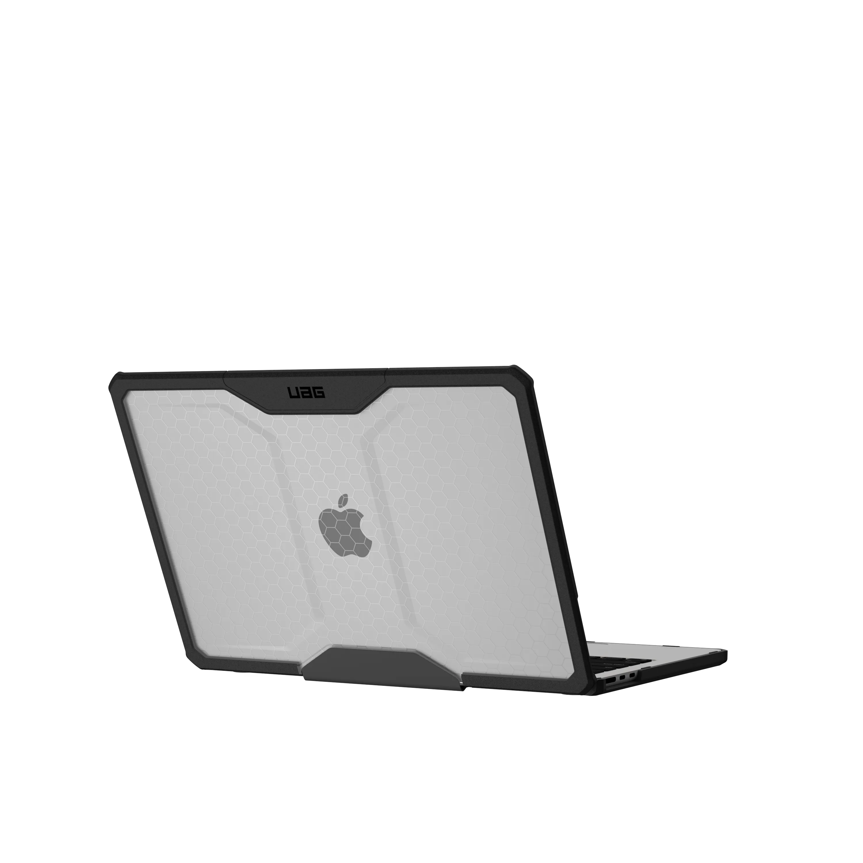 UAG Plyo -suojus MacBook Air 13" M2/M3:lle - jäänharmaa/musta