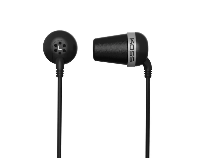 Koss Plug - in-ear headphones, Black, Silver