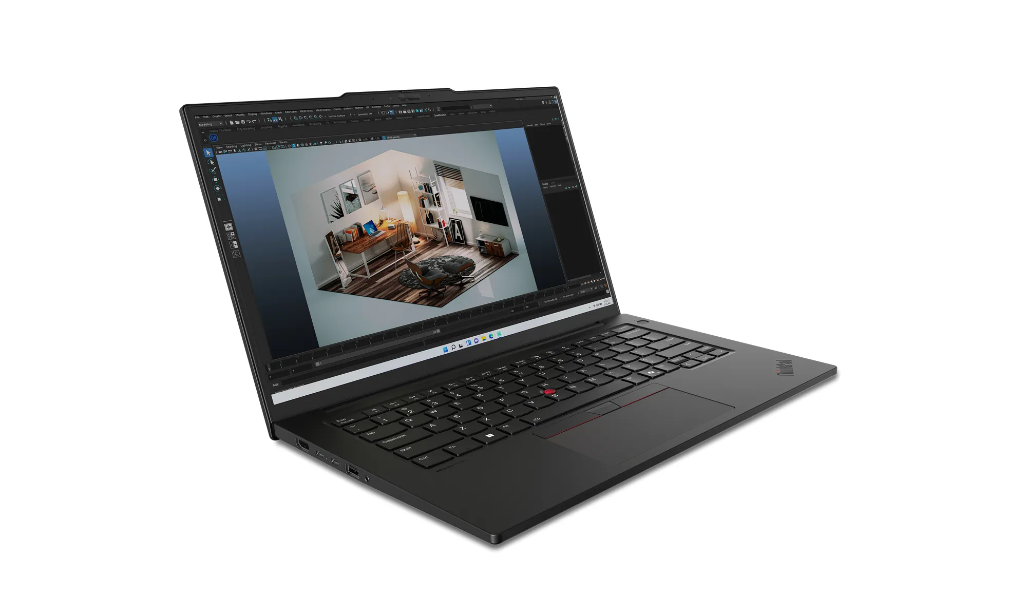 Lenovo ThinkPad P14s Gen 5 14.5" WUXGA, Intel Core Ultra 5 125H, 32GB RAM, 1TB SSD, Win 11 Pro -kannettava, Musta
