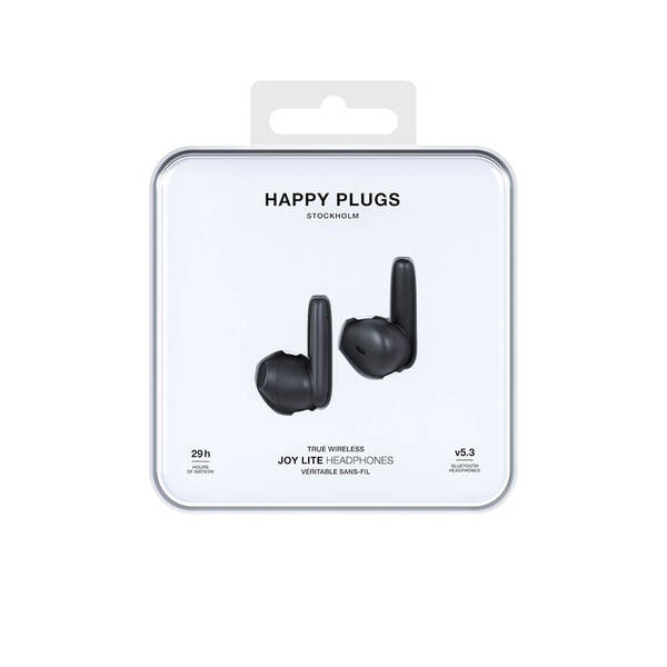 Happy Plugs Joy Lite Wireless Earbuds, Black