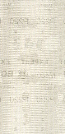 BOSCH Mesh structure sanding sheet M480 93x186 K220 10x - 2608900748 EXPERT RANGE