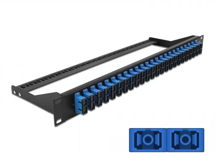 Delock 19? Fibre Patch Panel 24 port SC Duplex blue