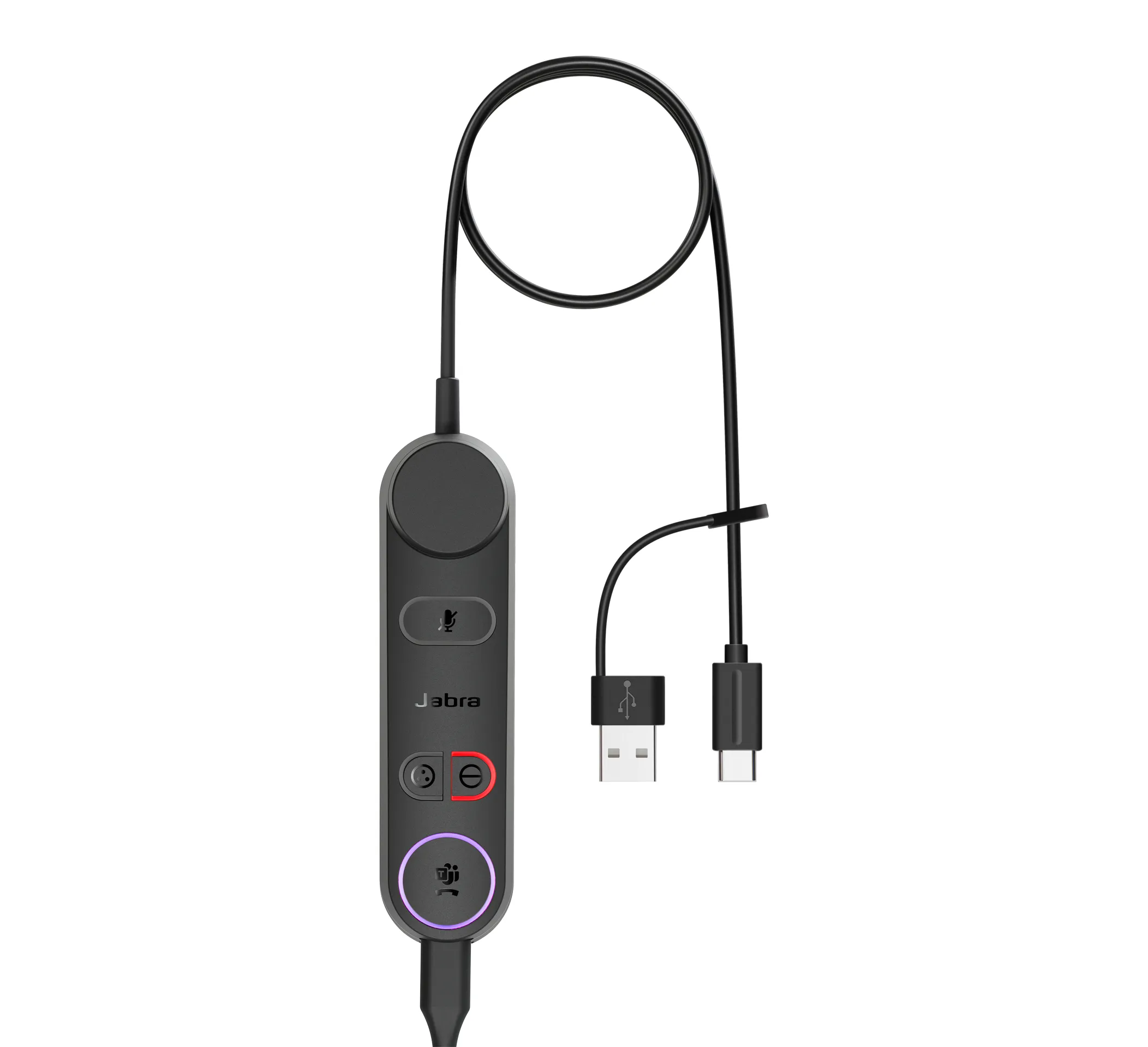 Jabra Engage 50 II Link MS -stereokuulokemikrofoni + USB-A/C-sovittimet, musta