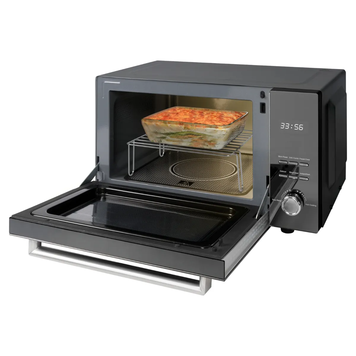 PROFICOOK 501204 Microwave with Grill, 800 W, 23 L, Countertop