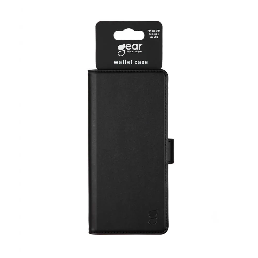 GEAR Wallet, Galaxy S20 Ultra -lompakkokotelo, Musta
