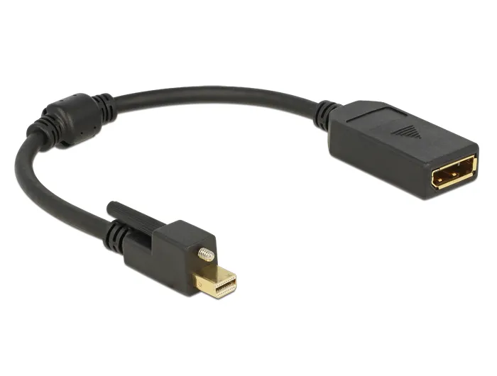 Delock Adapter mini DisplayPort 1.2 male with screw > DisplayPort fema