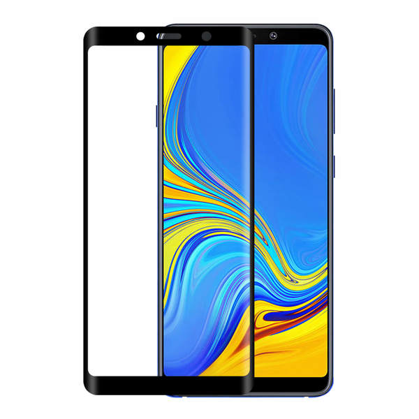 GEAR H&auml;rdat Glas 3D Samsung Galaxy A9 Edge to Edge Svart