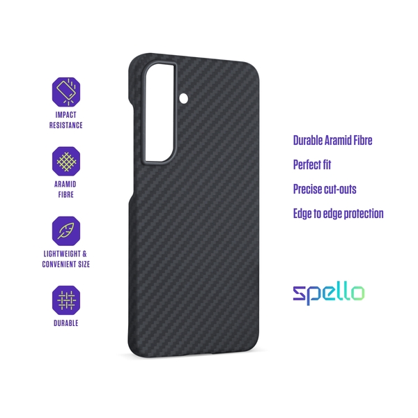 Spello Carbon+ Case Samsung Galaxy S24/S25 5G - black