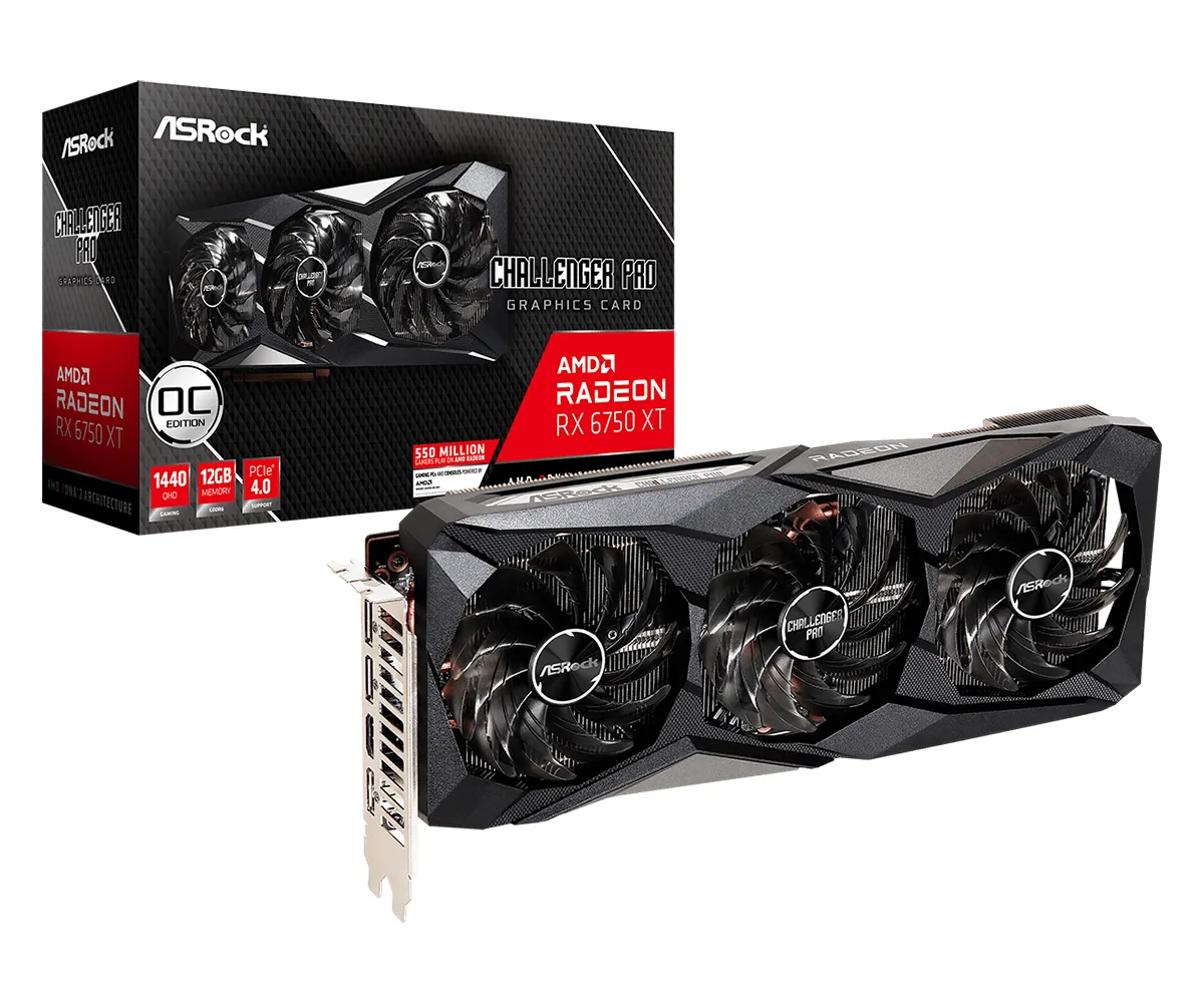 ASRock Radeon RX 6750 XT Challenger Pro OC 12 GB - grafikkort