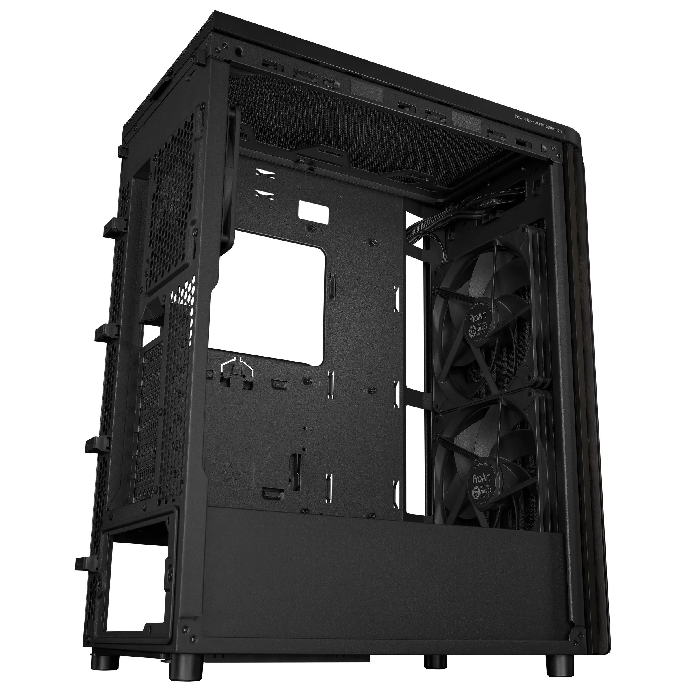 ASUS PROART PA401 WOOD MESH Midi Tower Black