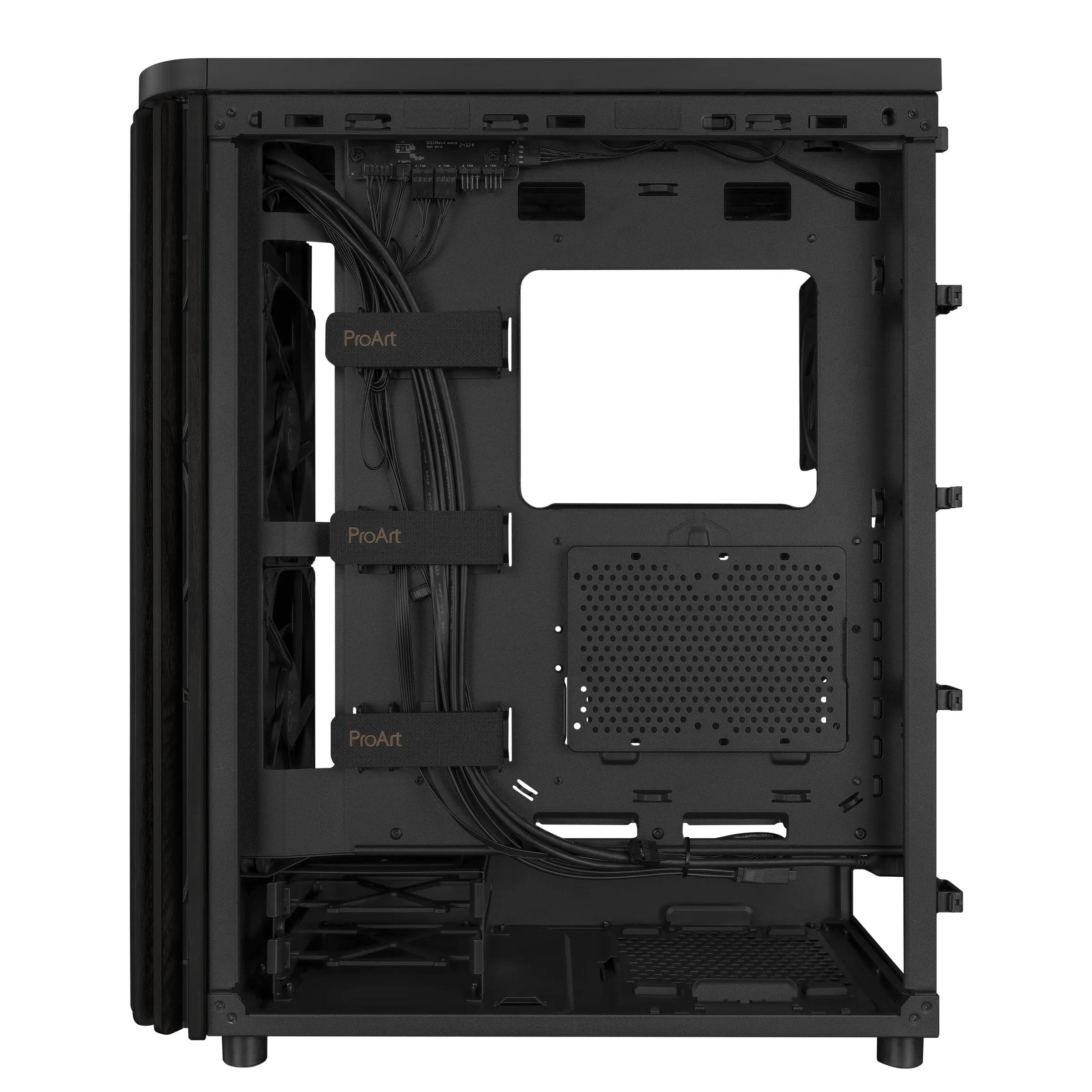 ASUS PROART PA401 WOOD MESH Midi Tower Black