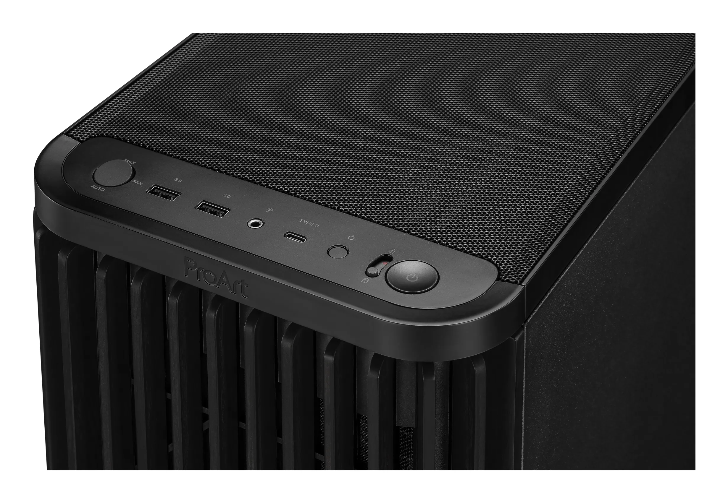 ASUS PROART PA401 WOOD MESH Midi Tower Black