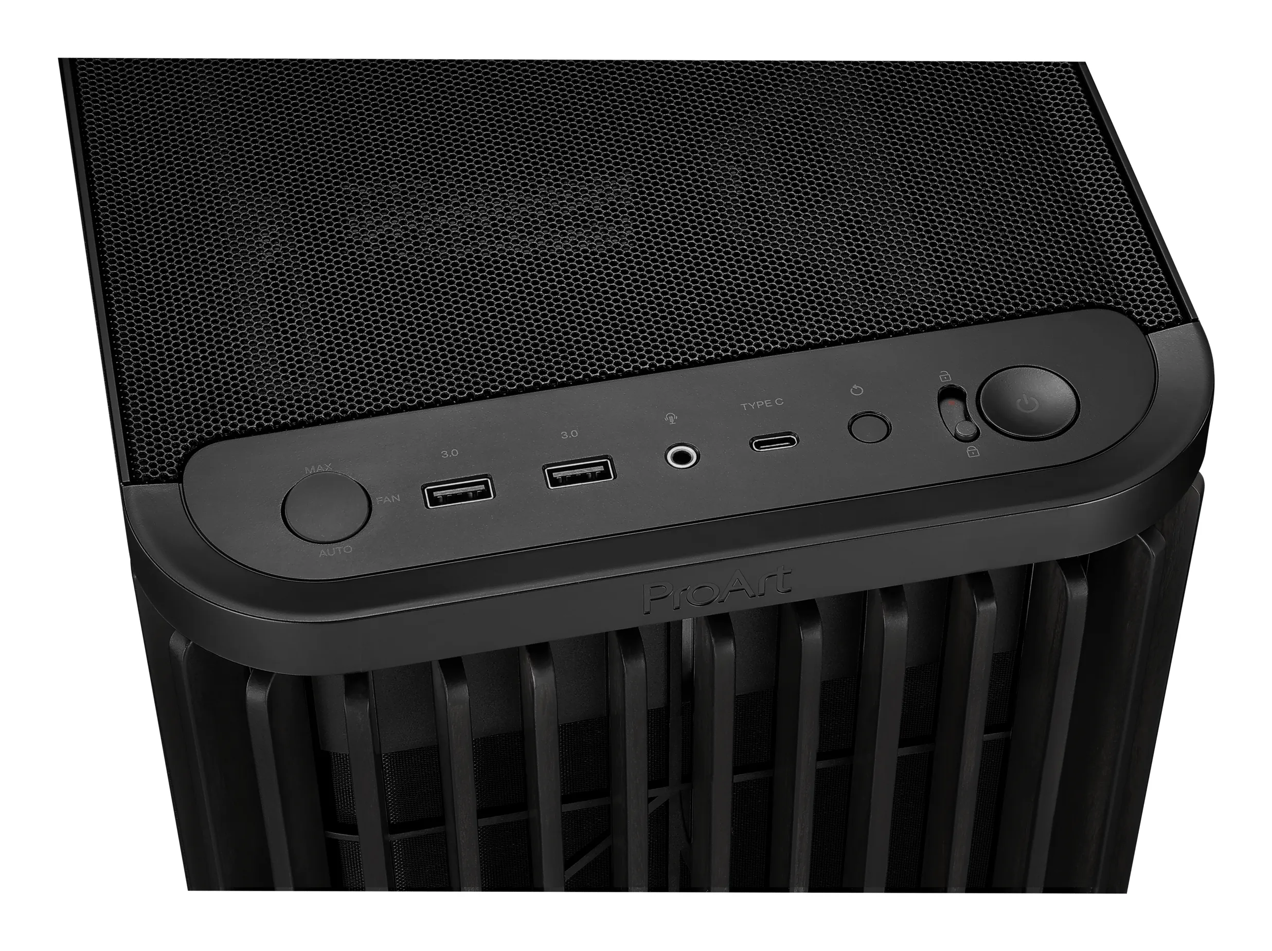 ASUS PROART PA401 WOOD MESH Midi Tower Black