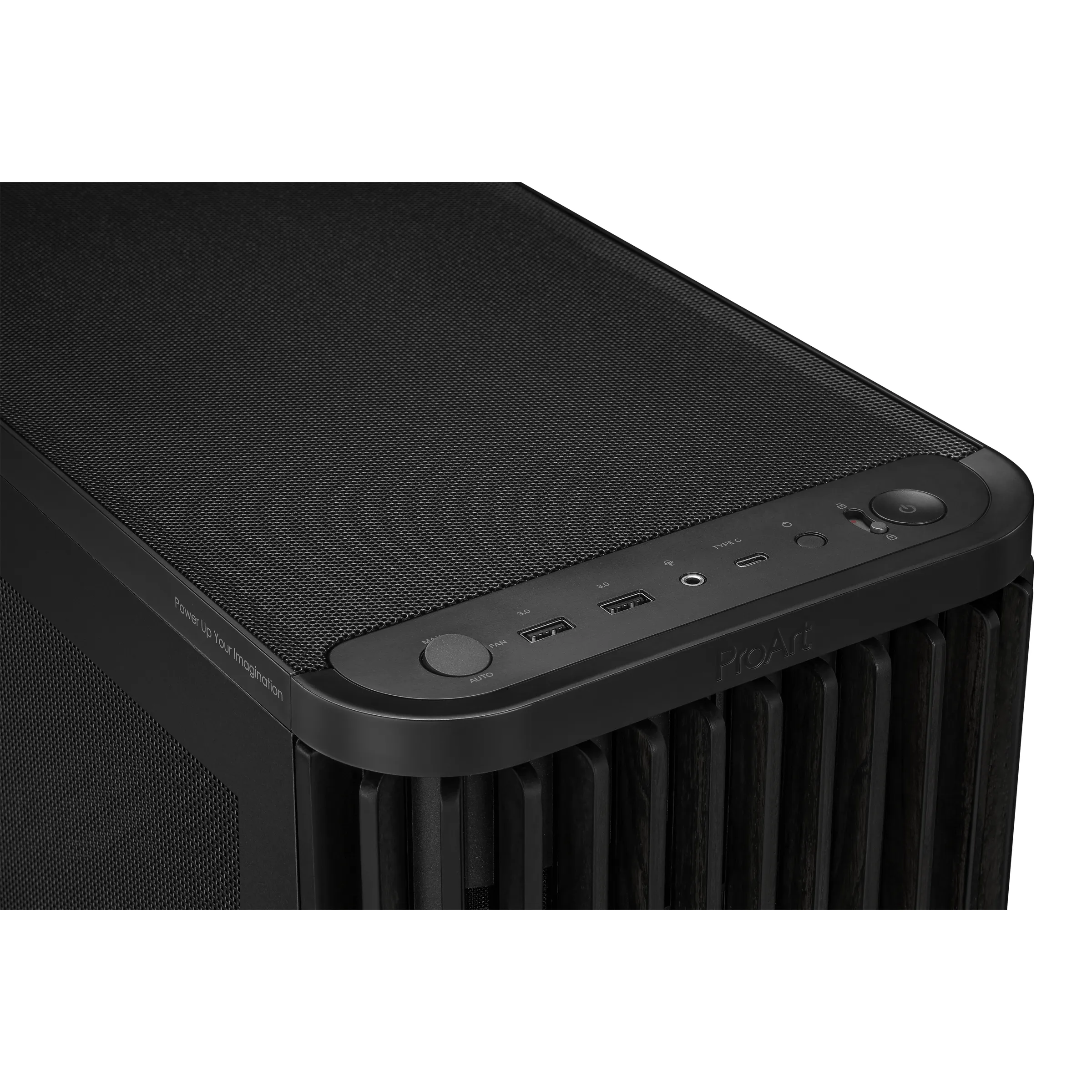 ASUS PROART PA401 WOOD MESH Midi Tower Black