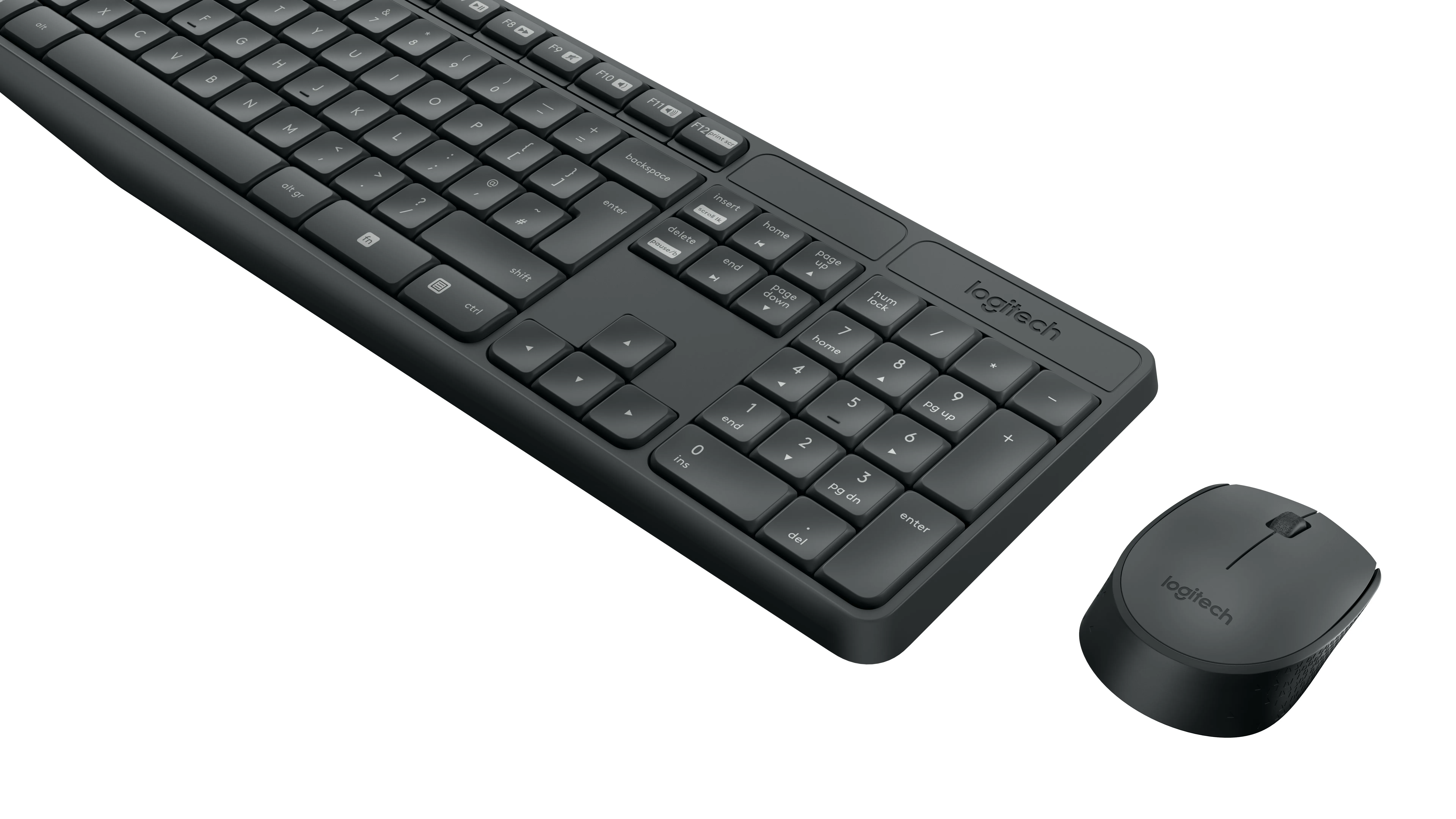 Logitech MK235 - wireless keyboard and mouse, black