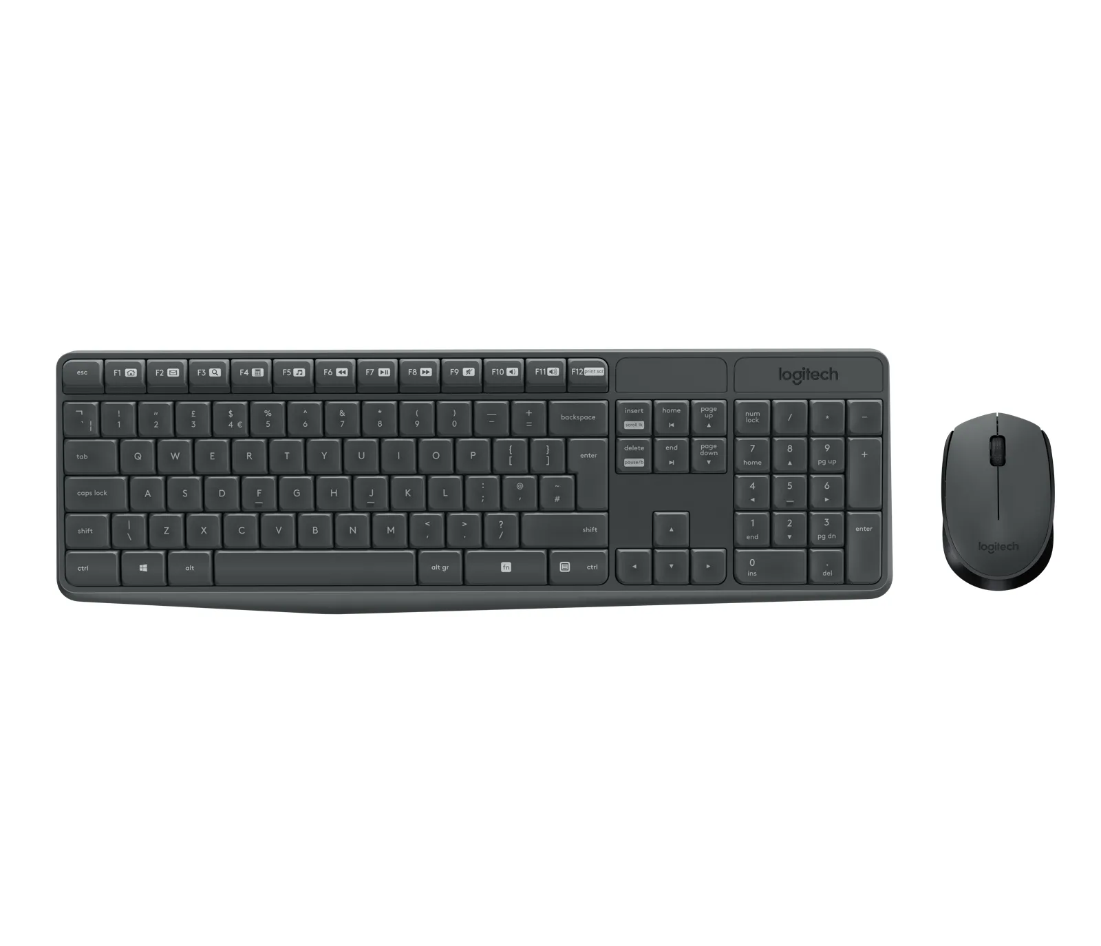 Logitech MK235 - wireless keyboard and mouse, black