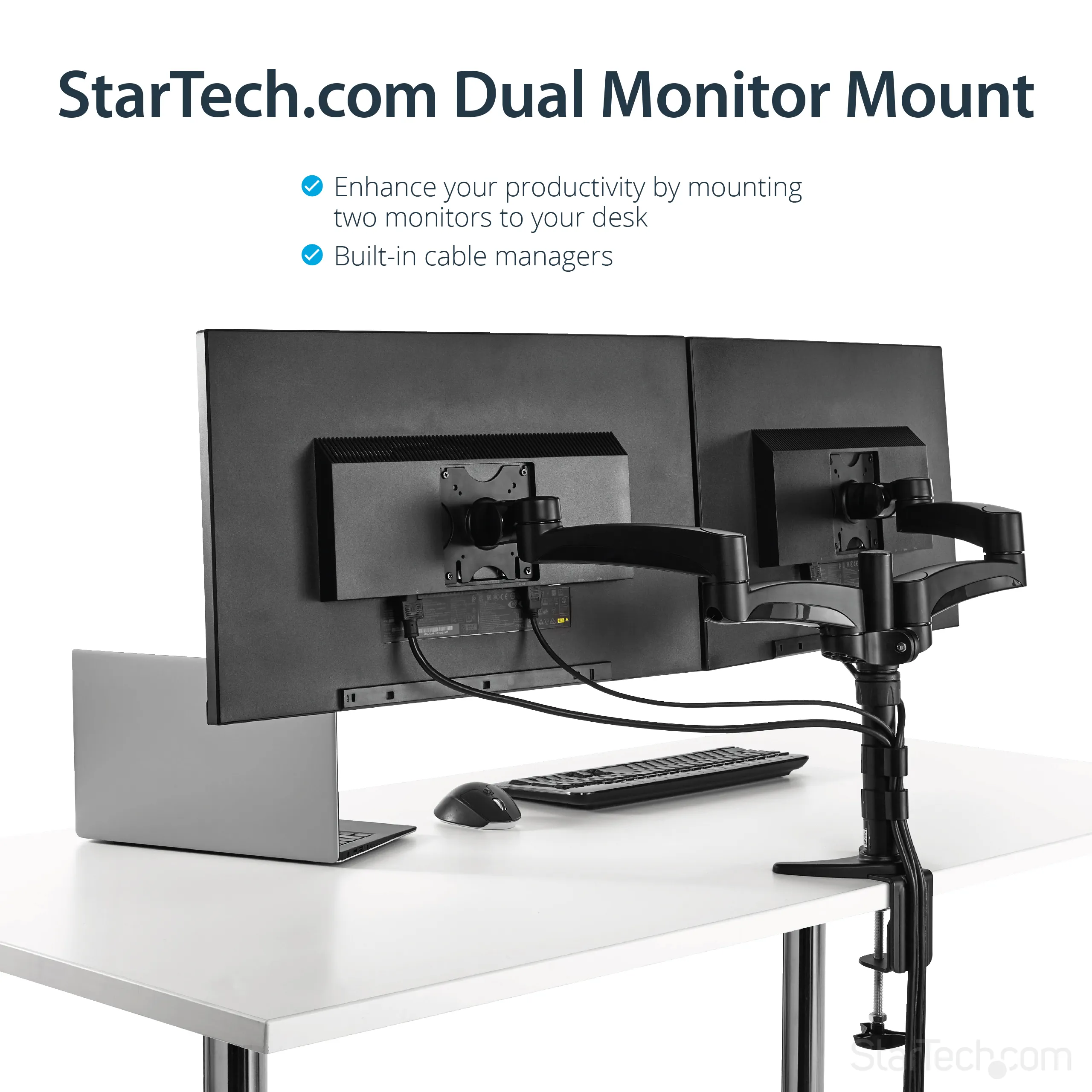 ARTICULATING DUAL MONITOR ARM
