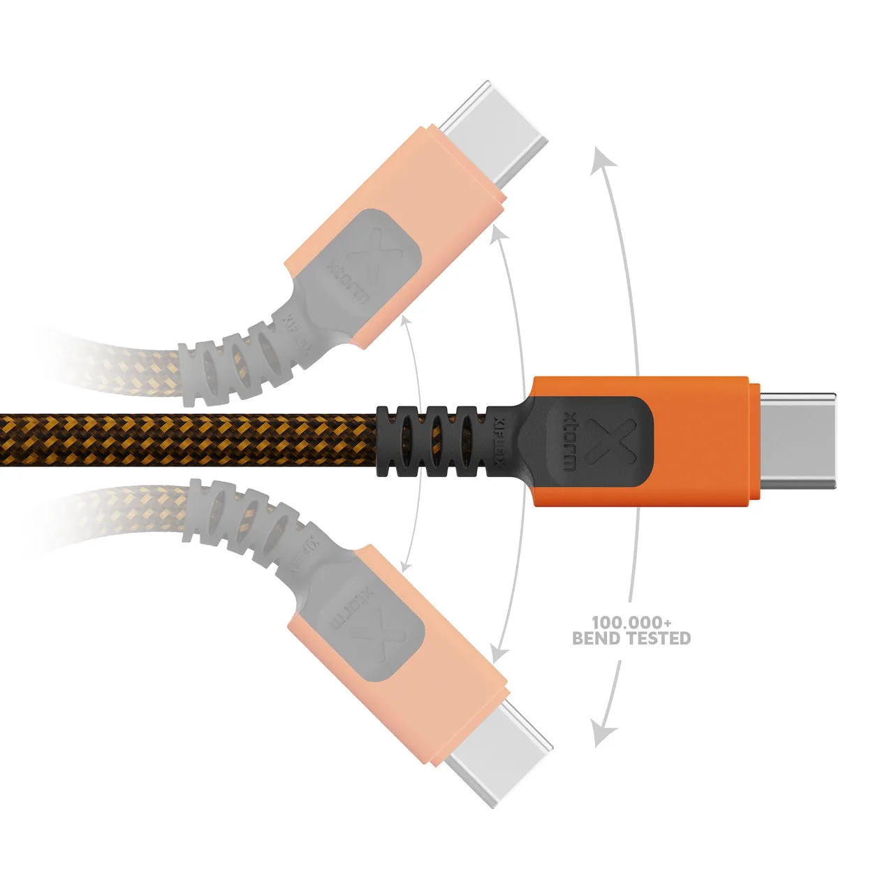 XTORM Xtreme USB-A &ndash; USB-C kabel, 1,5 m, svart