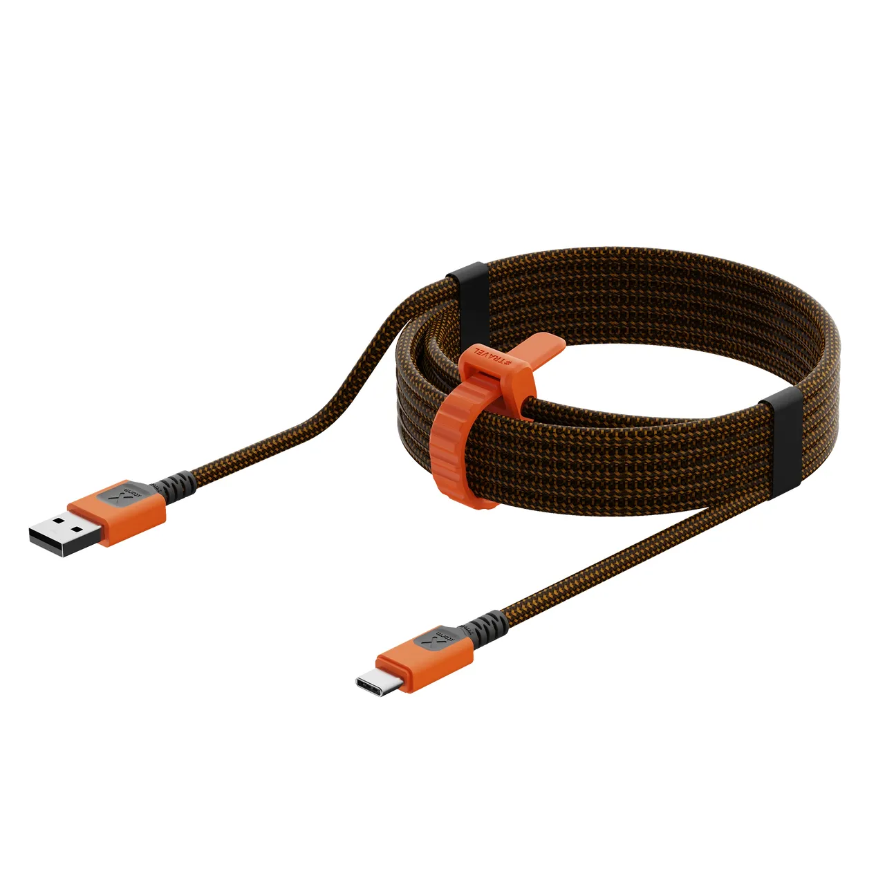 XTORM Xtreme USB-A &ndash; USB-C kabel, 1,5 m, svart