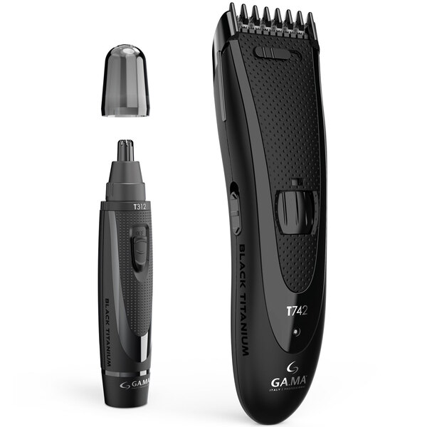 GA.MA Black Titanium T744 -  hair clipper and trimmer