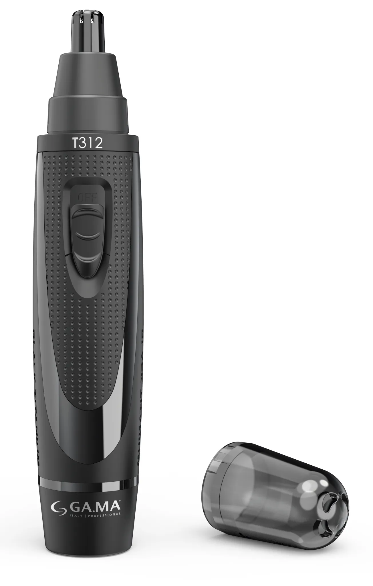 GA.MA Black Titanium T744 -  hair clipper and trimmer