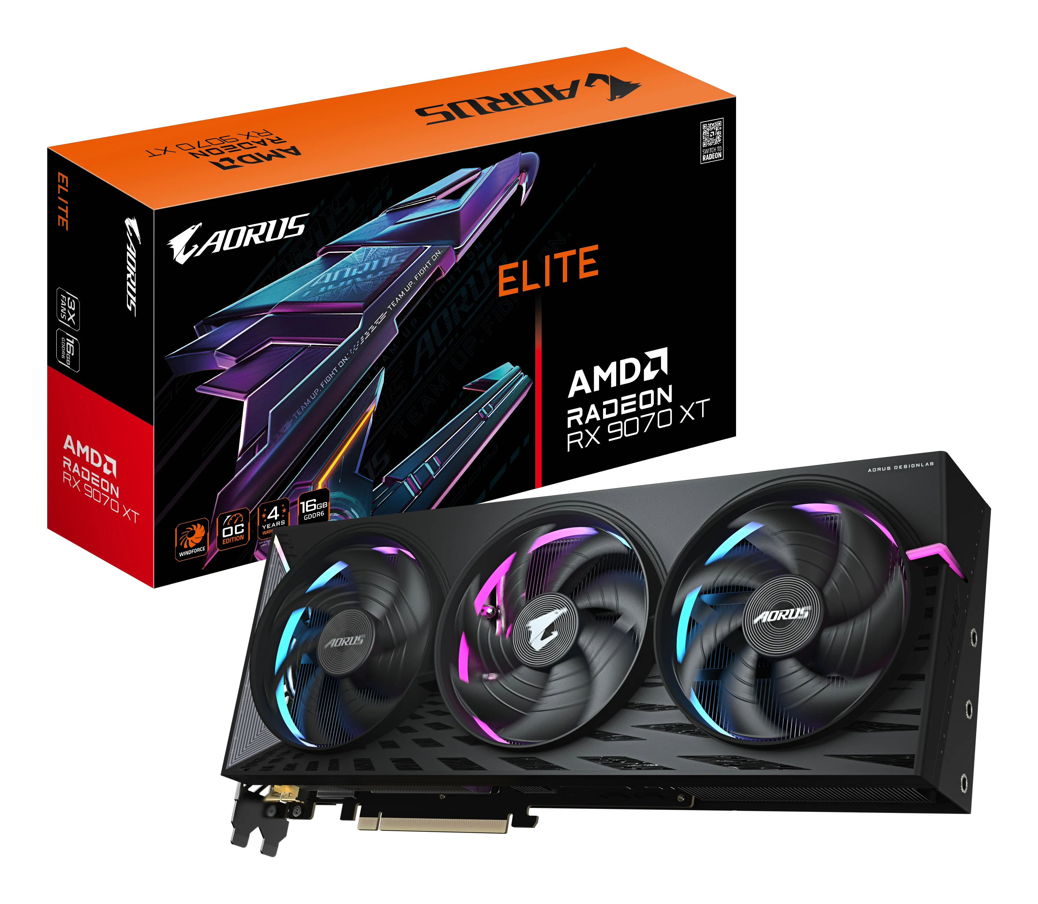 Gigabyte Radeon RX 9070 XT Aorus Elite 16G - graphics card