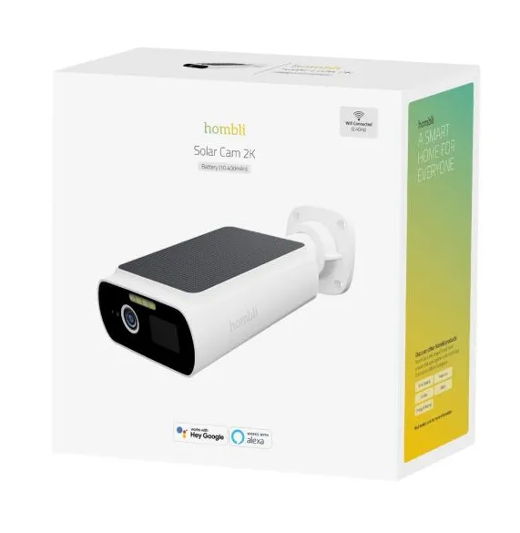 Hombli Smart Solar Cam, White Hombli Smart Solar Cam, White