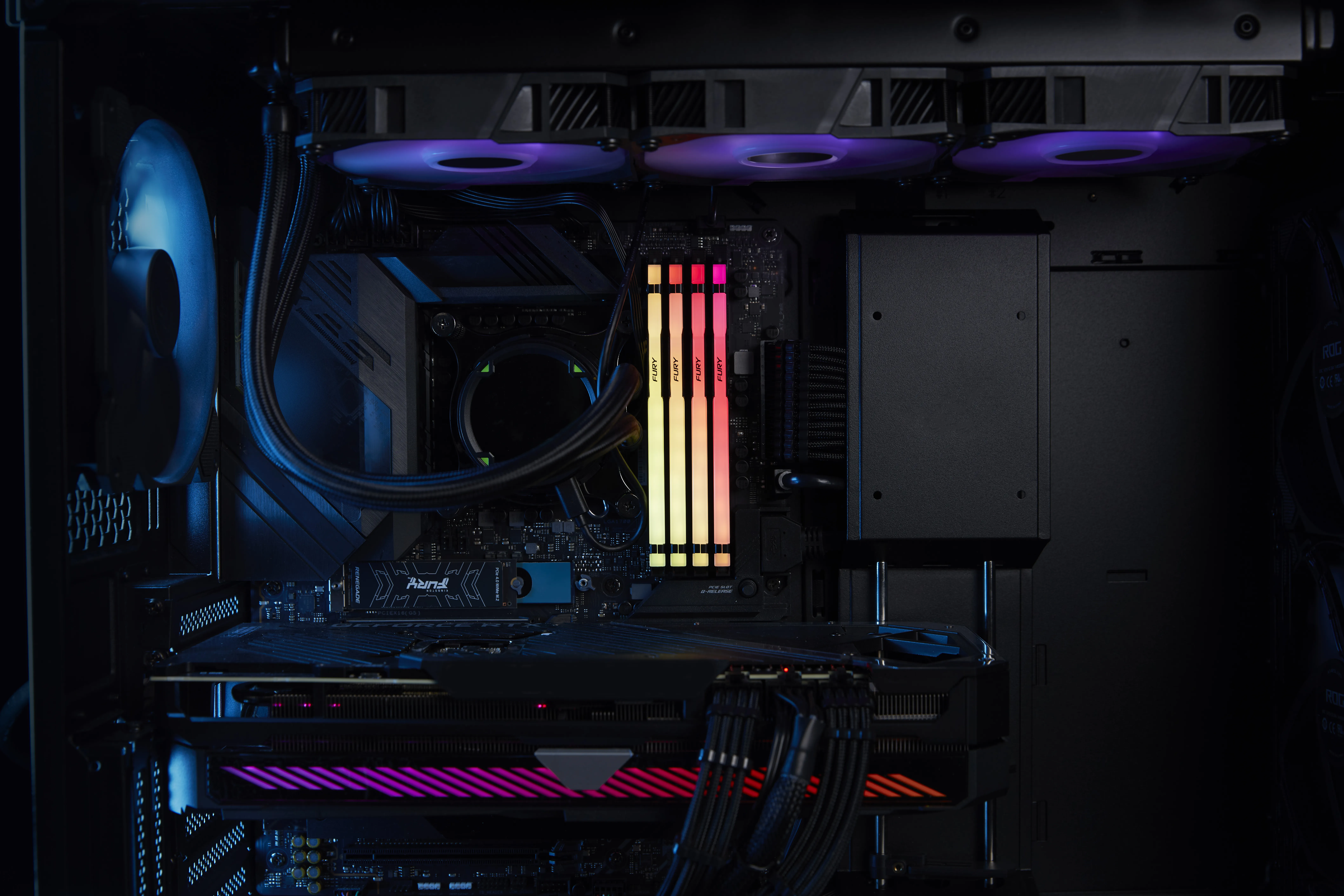 Kingston FURY Beast RGB 16 Gt (2 x 8 Gt) DDR5 5600 MHz, CL40 -muisti (XMP/EXPO)