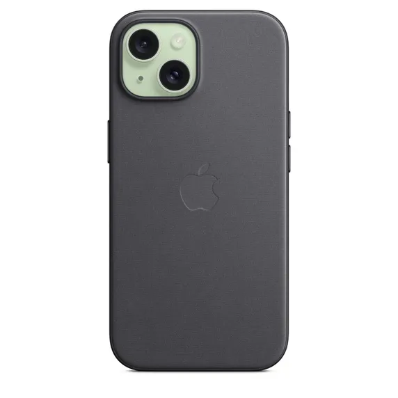 Apple iPhone 15, MagSafe - FineWoven case, Black