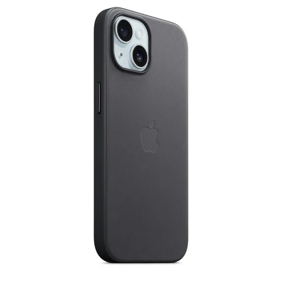 Apple iPhone 15, MagSafe - FineWoven-skal, Svart