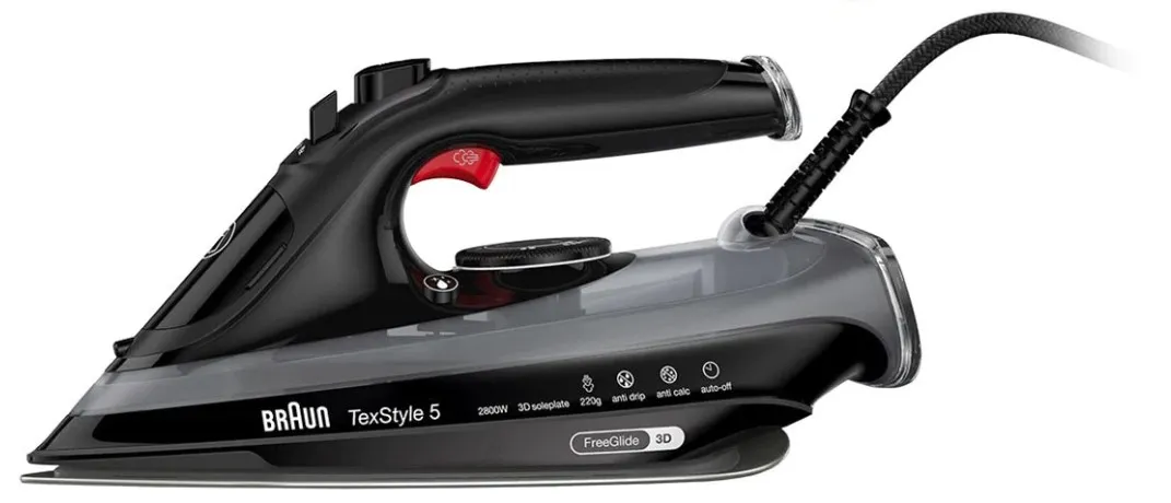 Braun TexStyle 5 SI 5088 BK D -ångstrykjärn, Svart