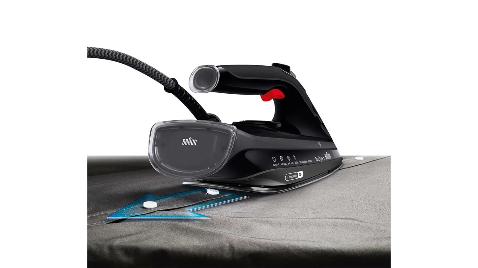 Braun TexStyle 5 SI 5088 BK D -ångstrykjärn, Svart
