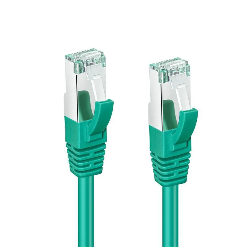 MicroConnect Cat6a S/FTP RJ45 0.25m Network Cable, Green