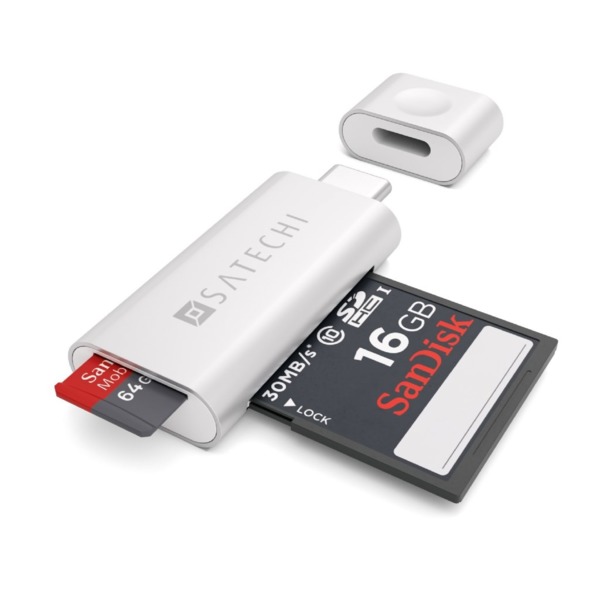 Satechi Type-C Micro / SD card reader of aluminum