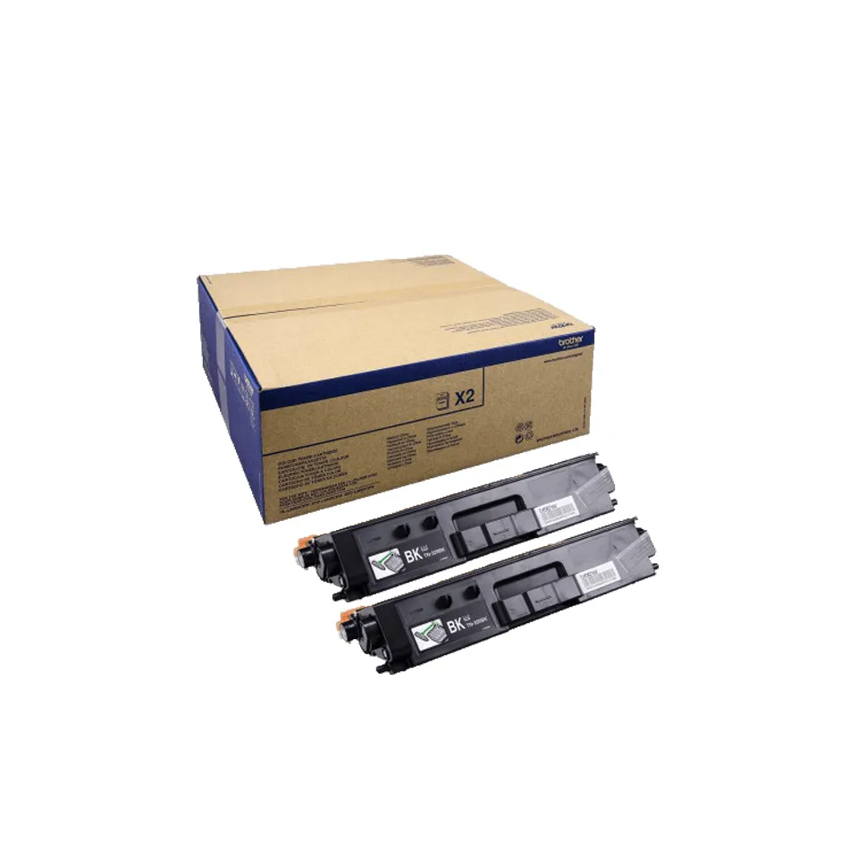 Brother TN-329BK lasertoner kit, svart, 2 st