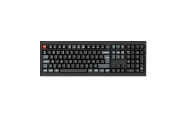 Keychron V6 Ultra V6U-D1-BO tr&aring;dl&ouml;st mekaniskt speltangentbord, POM Red, svart